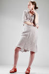 two pieces dress in linen cotton canvas with diagonal checks pattern - VIVIENNE WESTWOOD - Red 