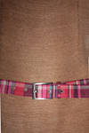 3 cm-high belt in multicolour printed cotton - MAE 