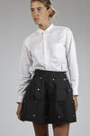 calf-length skirt in pressed wool gabardine on cotton, polyester and triacetate cloth - COMME DES GARÇONS 