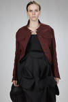 short blouson in heavy cotton rigid cloth, acetate lined - YANG LI 