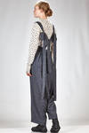 wide trousers in very soft melange modal, wool and nylon sallia, cupro lined - NOCTURNE # 