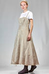 ‘sculpture’ dress, under the knee in linen jacquard with inner multilayered skirt base in polyester tulle - JUNYA WATANABE 