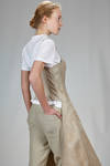 ‘sculpture’ dress, under the knee in linen jacquard with inner multilayered skirt base in polyester tulle - JUNYA WATANABE 