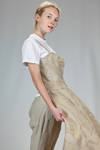 ‘sculpture’ dress, under the knee in linen jacquard with inner multilayered skirt base in polyester tulle - JUNYA WATANABE 