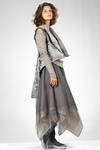 gilet ‘haute couture’ in jacquard floreale lievemente brillantinato di lana, poliestere e seta - MARC LE BIHAN 