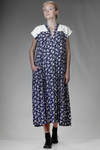 abito longuette, ampio, in tela di rayon e in moeskin di cotone - COMME des GARÇONS - COMME des GARÇONS 