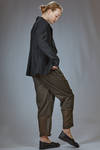 slim-fit jacket, hip-length, in shaded pinstripe silk and elastane - MARC LE BIHAN 