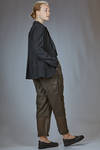 slim-fit jacket, hip-length, in shaded pinstripe silk and elastane - MARC LE BIHAN 