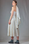 hip length jacket in washed linen crêpe and washed cotton, viscose and silk voile. - MARC LE BIHAN 