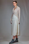 hip-length slim fit jacket in stretch crêpe of polyamide, silk and elastane - MARC LE BIHAN 