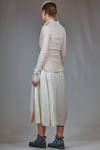 hip-length slim fit jacket in stretch crêpe of polyamide, silk and elastane - MARC LE BIHAN 