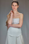 hip-length slim fit jacket in stretch crêpe of polyamide, silk and elastane - MARC LE BIHAN 