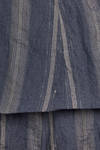 longuette skirt, asymmetrical in washed pinstripe cotton - MARC LE BIHAN 