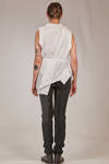 'sculpture' shirt in cotton poplin - MARC LE BIHAN 