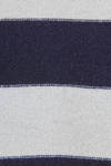 maglia sopra al ginocchio in maglia rasata di cachemire a righe bicolore - DANIELA GREGIS 