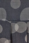 long and wide dress, in gauze doubled with Japanese textile paper, cupro and nylon with polka dots - SHU MORIYAMA 