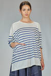 long and wide t-shirt in cotton jersey - FORME D' EXPRESSION 