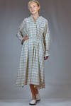 longuette dress in washed cotton canvas - FORME D' EXPRESSION 