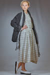 longuette dress in washed cotton canvas - FORME D' EXPRESSION 