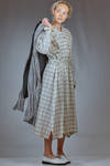 longuette dress in washed cotton canvas - FORME D' EXPRESSION 