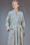 longuette dress in washed cotton canvas - FORME D' EXPRESSION 