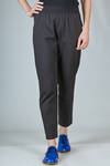 cigarette trousers in stretch cotton, nylon and elastane canvas - MARIA CALDERARA 