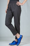 cigarette trousers in stretch cotton, nylon and elastane canvas - MARIA CALDERARA 