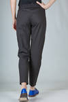 cigarette trousers in stretch cotton, nylon and elastane canvas - MARIA CALDERARA 