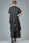 long and wide waistcoat in antibacterial silk worked in clay - ISAE 