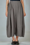 wide skirt-trousers in textured cotton canvas and internal parts in rayon and linen - MOYURU 