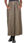 long and wide skirt-pants in cotton satin - ATELIER SUPPAN 