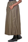 long and wide skirt-pants in cotton satin - ATELIER SUPPAN 