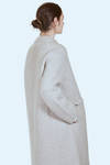cappotto lungo in maglia doppiata di cachemire, seta e poliestere super soft - BOBOUTIC 