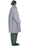 cappotto sotto al ginocchio in maglia doppiata di lana, poliammide, yak, mohair ed elastan melange - BOBOUTIC 