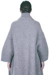 cappotto sotto al ginocchio in maglia doppiata di lana, poliammide, yak, mohair ed elastan melange - BOBOUTIC 