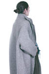 cappotto sotto al ginocchio in maglia doppiata di lana, poliammide, yak, mohair ed elastan melange - BOBOUTIC 
