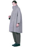 cappotto sotto al ginocchio in maglia doppiata di lana, poliammide, yak, mohair ed elastan melange - BOBOUTIC 