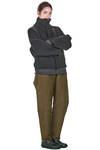 hip length blouson in double knitted wool, polyamide, yak, mohair and elastane - BOBOUTIC 