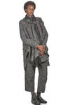 long and wide waistcoat in long-haired mouflon of virgin wool, mohair, viscose and melange polyamide - FORME D' EXPRESSION 