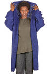 cappotto lungo e ampio in maglia melange di lana vergine e poliammide - FORME D' EXPRESSION 