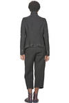 giacca al fianco, sfiancata, in tela di lana, lino, poliammide e cotone - FORME D' EXPRESSION 