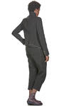 giacca al fianco, sfiancata, in tela di lana, lino, poliammide e cotone - FORME D' EXPRESSION 