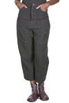 pantalone 5 tasche in tela di lana vergine e lino - FORME D' EXPRESSION 