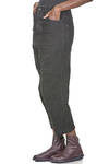 pantalone 5 tasche in tela di lana vergine e lino - FORME D' EXPRESSION 