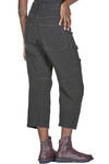 pantalone 5 tasche in tela di lana vergine e lino - FORME D' EXPRESSION 