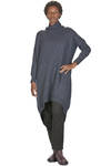 pantalone asciutto in tela di lana vergine e lino - FORME D' EXPRESSION 