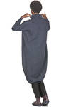 pantalone asciutto in tela di lana vergine e lino - FORME D' EXPRESSION 