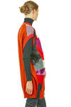 gilet lungo e morbido in maglia a patchwork multicolor di lana, nylon, rayon e poliestere - JUNYA WATANABE 