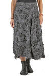 longuette skirt, soft, in wool and boiled gauze - MARC LE BIHAN 