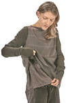 hip length flared top in wool, viscose, polyamide, elastane and cupro - MARC LE BIHAN 